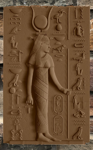 History Egyptian Goddess ISIS Sculptural wall relief www.Neo-Mfg.com 14