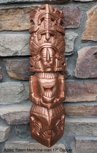 Load image into Gallery viewer, History Aztec Maya Mesoamerica Totem Medicine Man Artifact Stelae Sculpture Statue Neo-Mfg 17" home decor