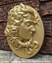 Load image into Gallery viewer, Medusa neoclassical cameo design Artifact Carved Sculpture Statue 10&quot; www.Neo-Mfg.com left or right face
