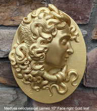 Load image into Gallery viewer, Medusa neoclassical cameo design Artifact Carved Sculpture Statue 10" www.Neo-Mfg.com left or right face