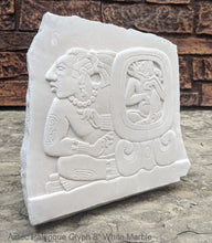 Load image into Gallery viewer, History Aztec Mayan Palenque Glyph Sculptural wall relief plaque 8" www.Neo-Mfg.com