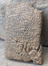Load image into Gallery viewer, Babylonian cuneiform Culinary recipes Sculpture www.Neo-Mfg.com Mesopotamia Museum Reproduction