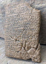Load image into Gallery viewer, Babylonian cuneiform Culinary recipes Sculpture www.Neo-Mfg.com Mesopotamia Museum Reproduction