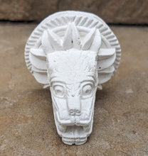Load image into Gallery viewer, History Feathered Serpent Head of Quetzalcoatl Aztec Maya Artifact Carved Sculpture Statue www.Neo-Mfg.com mini 2.75"