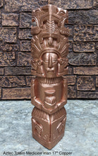 Load image into Gallery viewer, History Aztec Maya Mesoamerica Totem Medicine Man Artifact Stelae Sculpture Statue Neo-Mfg 17" home decor