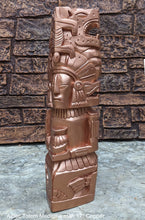 Load image into Gallery viewer, History Aztec Maya Mesoamerica Totem Medicine Man Artifact Stelae Sculpture Statue Neo-Mfg 17" home decor