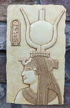 Load image into Gallery viewer, History Egyptian Queen Cleopatra VII Philopator Temple of Hathor, Dendera Artifact Sculpture Statue 10.5&quot; www.Neo-Mfg.com Museum Replica
