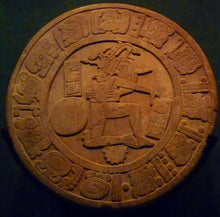 Load image into Gallery viewer, Mayan Aztec ball court Esperanza Chinkultic Sculptural wall relief plaque 11.25" www.Neo-Mfg.com