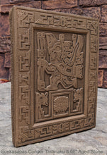 Load image into Gallery viewer, Inca Viracocha Tiwanaku Gateway sun sunkasapas condor head Sculptural wall relief plaque www.Neo-Mfg.com home decor 8.66"