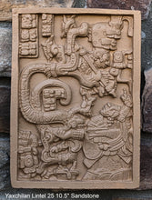 Load image into Gallery viewer, Aztec Mayan Yaxchilán Lintel 25 Sculpture 10.5" www.Neo-Mfg.com Plaque relief carving