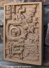 Load image into Gallery viewer, Aztec Mayan Yaxchilán Lintel 25 Sculpture 10.5" www.Neo-Mfg.com Plaque relief carving