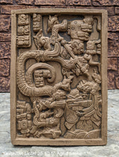 Load image into Gallery viewer, Aztec Mayan Yaxchilán Lintel 25 Sculpture 10.5" www.Neo-Mfg.com Plaque relief carving
