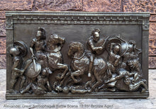 Load image into Gallery viewer, Alexander the Great Sarcophagus Battle Scene Sculpture museum reproduction art 15.75" www.Neo-Mfg.com home decor relief