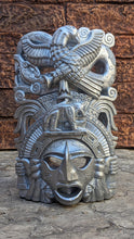 Load image into Gallery viewer, Aztec Maya Artifact mask Thunderbird Jaguar Sculpture Statue 9.25" Tall www.Neo-Mfg.com
