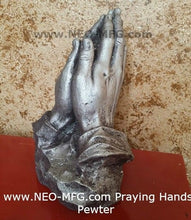 Load image into Gallery viewer, Religious Praying Hands Father Sculpture Statue Pray Neo-Mfg Life Size White 9" home decor