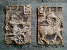 Load image into Gallery viewer, Charge of the Roman Charioteer Sculpture Statue White finish Chariot Horse 2pc Neo-mfg m4