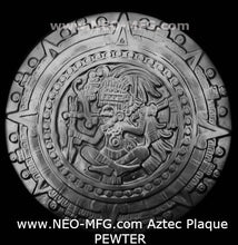 Load image into Gallery viewer, History MAYAN AZTEC warrior sculptural wall relief plaque 15.5" www.neo-mfg.com