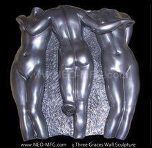 Load image into Gallery viewer, Roman Greek 3 Graces Three Sculpture Statue www.Neo-mfg.com relic plaque 15"