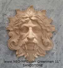 Load image into Gallery viewer, Nature Garden Greenman Sculpture Plaque 11" Neo-Mfg