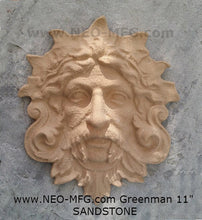 Load image into Gallery viewer, Nature Garden Greenman Sculpture Plaque 11" Neo-Mfg