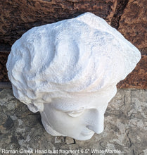 Load image into Gallery viewer, Roman Greek head bust La Coulonche fragment Sculpture museum reproduction art 6.5" www.Neo-Mfg.com home decor Museum Reproduction