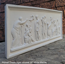 Load image into Gallery viewer, Roman Greek Thorvaldsen The Ages of Love 1824 Cherub nursery plaque wall relief www.Neo-Mfg.com 18"