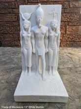 Load image into Gallery viewer, Egyptian Triads of Menkaure mycerinus 3rd Sculpture statue museum reproduction art 13" www.Neo-Mfg.com home decor Museum Reproduction