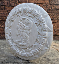 Load image into Gallery viewer, MAYAN AZTEC Haab year bearer Zodiac CALENDAR Sculptural wall relief plaque 13" www.Neo-Mfg.com