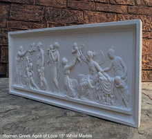 Load image into Gallery viewer, Roman Greek Thorvaldsen The Ages of Love 1824 Cherub nursery plaque wall relief www.Neo-Mfg.com 18"