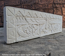Load image into Gallery viewer, Egyptian Nekhbet symbol of power of upper Egypt Frieze fragment Sculpture reproduction art 13.5" www.Neo-Mfg.com home decor