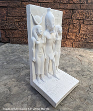 Load image into Gallery viewer, Egyptian Triads of Menkaure mycerinus 3rd Sculpture statue museum reproduction art 13" www.Neo-Mfg.com home decor Museum Reproduction