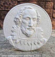 Load image into Gallery viewer, William Shakespeare bust wall sculpture Plaque relief www.Neo-M.com 5.75"