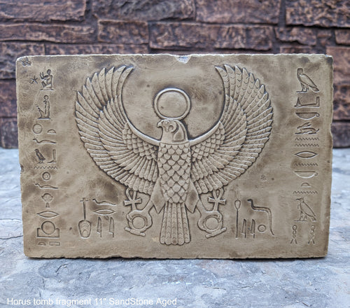 Egyptian Horus tomb fragment Plaque Artifact Sculpture 11