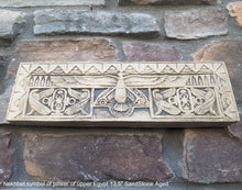 Load image into Gallery viewer, Egyptian Nekhbet symbol of power of upper Egypt Frieze fragment Sculpture reproduction art 13.5" www.Neo-Mfg.com home decor