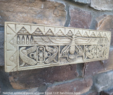 Load image into Gallery viewer, Egyptian Nekhbet symbol of power of upper Egypt Frieze fragment Sculpture reproduction art 13.5" www.Neo-Mfg.com home decor
