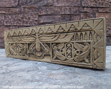 Load image into Gallery viewer, Egyptian Nekhbet symbol of power of upper Egypt Frieze fragment Sculpture reproduction art 13.5&quot; www.Neo-Mfg.com home decor
