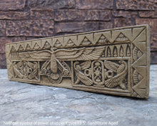 Load image into Gallery viewer, Egyptian Nekhbet symbol of power of upper Egypt Frieze fragment Sculpture reproduction art 13.5" www.Neo-Mfg.com home decor