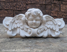 Load image into Gallery viewer, Williamsburg Angel winged child face baby corbel wall sconce shelf 10.75" sculpture www.NEO-MFG.com