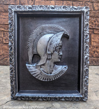 Load image into Gallery viewer, Roman Greek Spartan Bust Sculptural wall relief plaque home decor framed set www.Neo-Mfg.com