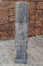 Load image into Gallery viewer, Toltec warrior Mesoamerican MAYAN AZTEC Sculptural statue stele 12.5" www.Neo-Mfg.com