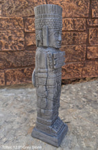 Load image into Gallery viewer, Toltec warrior Mesoamerican MAYAN AZTEC Sculptural statue stele 12.5" www.Neo-Mfg.com