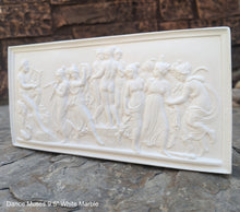 Load image into Gallery viewer, Roman Greek Thorvaldsen Dance Muses Apollo plaque wall relief www.Neo-Mfg.com 9.5"