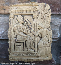 Load image into Gallery viewer, Egyptian prince fragment tomb wall plaque Sculpture art 7.5" www.Neo-Mfg.com home decor