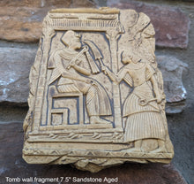 Load image into Gallery viewer, Egyptian prince fragment tomb wall plaque Sculpture art 7.5" www.Neo-Mfg.com home decor