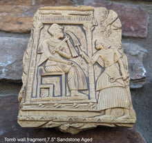 Load image into Gallery viewer, Egyptian prince fragment tomb wall plaque Sculpture art 7.5" www.Neo-Mfg.com home decor