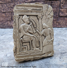 Load image into Gallery viewer, Egyptian prince fragment tomb wall plaque Sculpture art 7.5" www.Neo-Mfg.com home decor