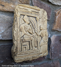Load image into Gallery viewer, Egyptian prince fragment tomb wall plaque Sculpture art 7.5" www.Neo-Mfg.com home decor