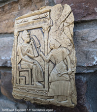 Load image into Gallery viewer, Egyptian prince fragment tomb wall plaque Sculpture art 7.5" www.Neo-Mfg.com home decor