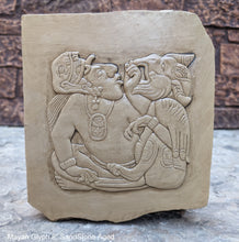 Load image into Gallery viewer, History Aztec Mayan Palenque Glyph Sculptural wall relief plaque 8" www.Neo-Mfg.com