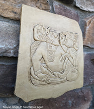 Load image into Gallery viewer, History Aztec Mayan Palenque Glyph Sculptural wall relief plaque 8" www.Neo-Mfg.com